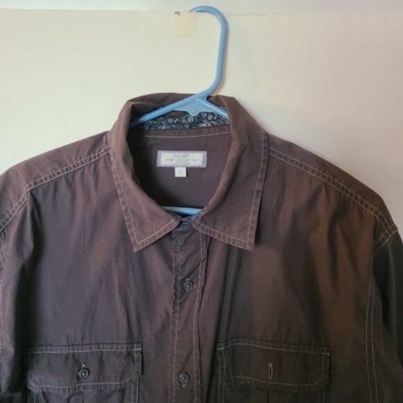 Old Navy Gray Long Sleeve Button Down Shirt L - Picture 13 of 15